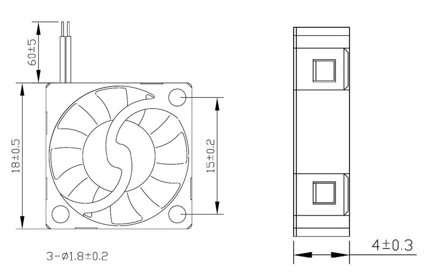 MFD1804 Dimensions